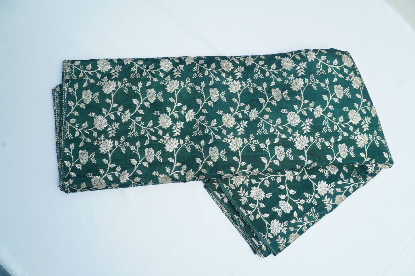 Green Jaal Banarasi Fabric