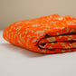 Orange Jaal Banarasi Fabric