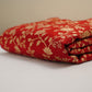 Maroon Jaal Banarasi Fabric