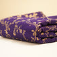 Pure Brocade Purple Banarasi Fabric
