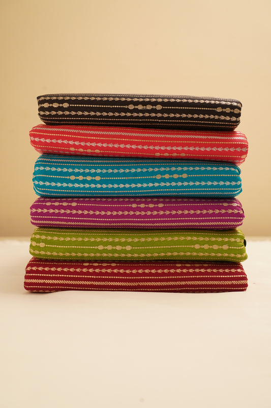 Black Katan Zari Fabric – Royal & Timeless Style