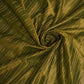 Olive Green Tissue Crush Sequence Fabric