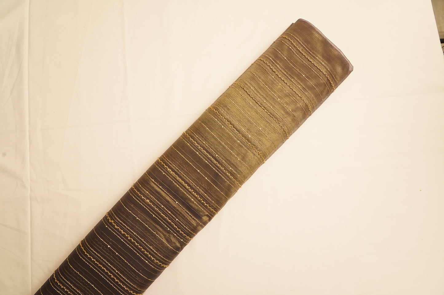 Purple Tissue Crush Sequence Fabric