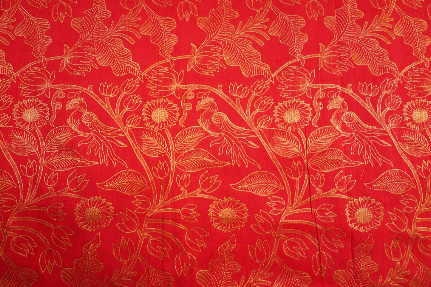 Taffy Pink Elegance – Raw Silk Brocade