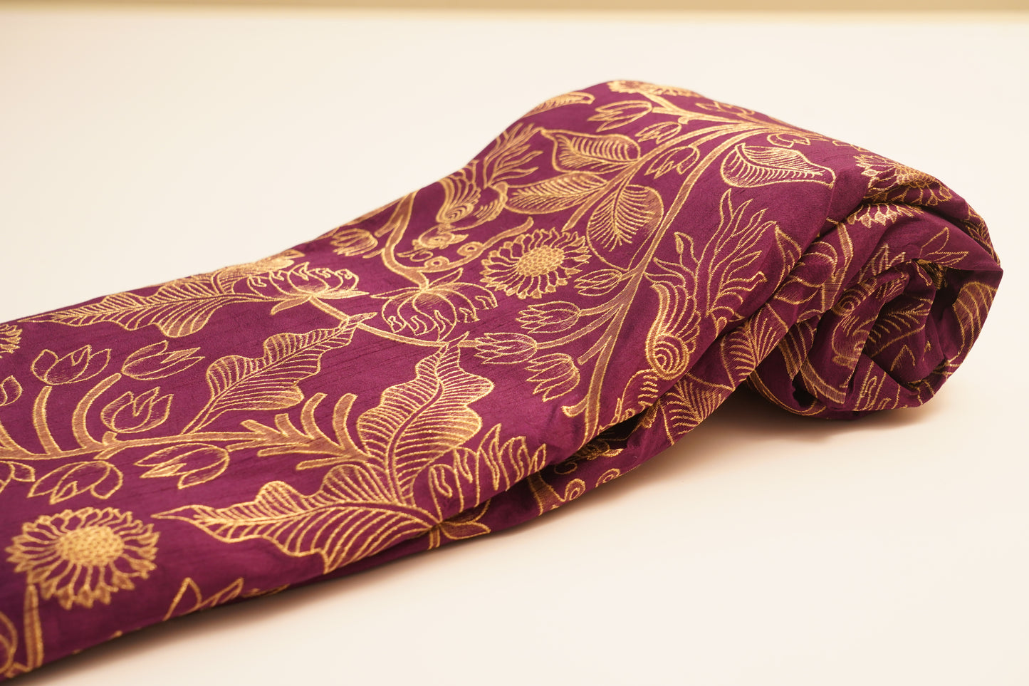 Wine Royale – Raw Silk Brocade