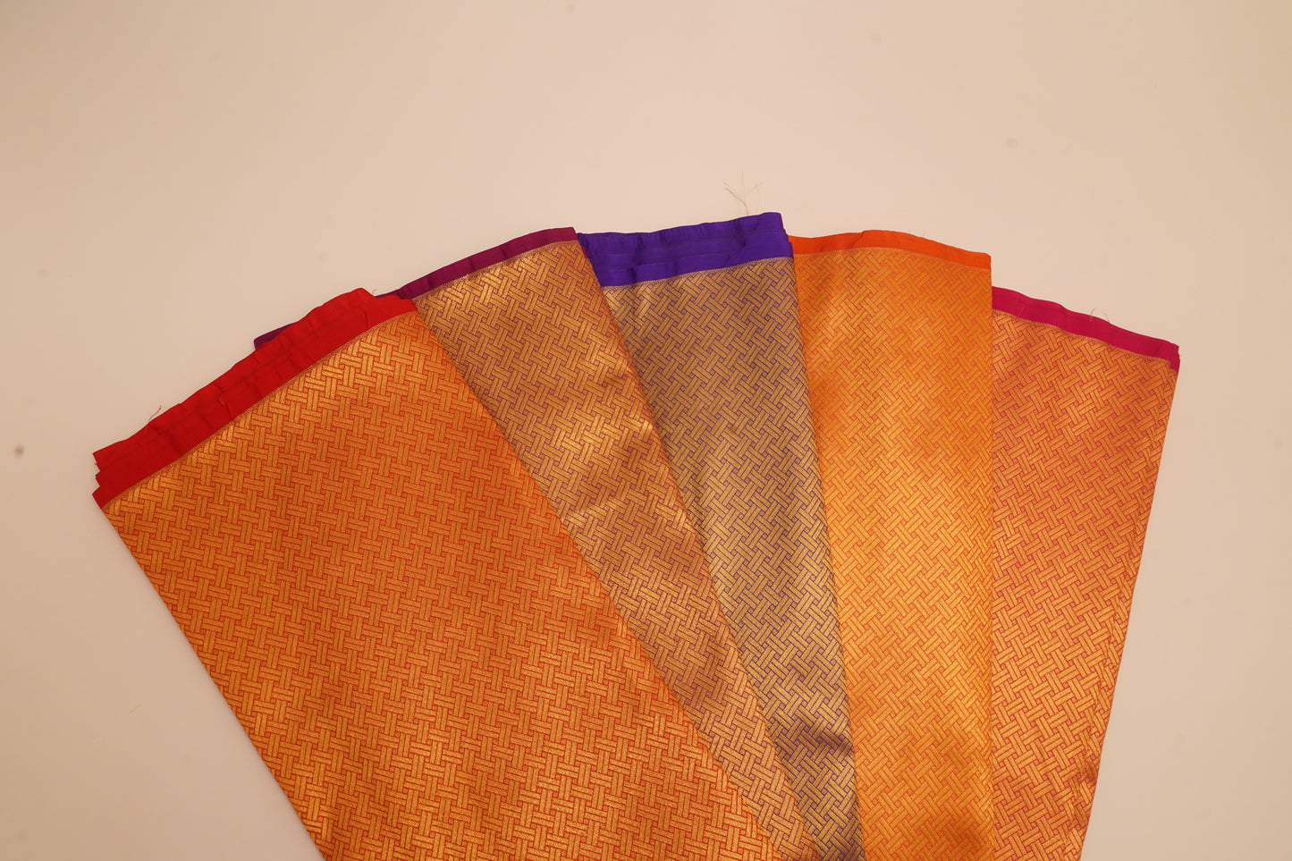 Gold Body with Red Border – Tissue Zarine