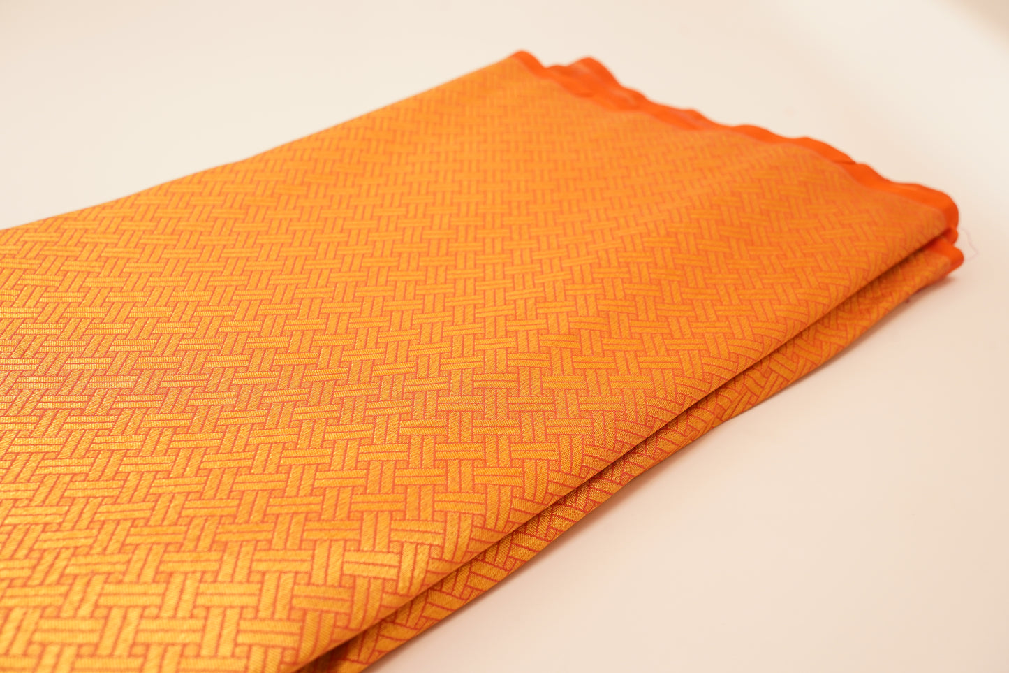 Gold Body with Orange Border – Tissue Zarine