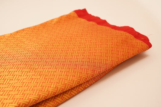 Gold Body with Red Border – Tissue Zarine