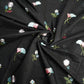 EMBROIDERY MUL COTTON - Midnight Black Elegance