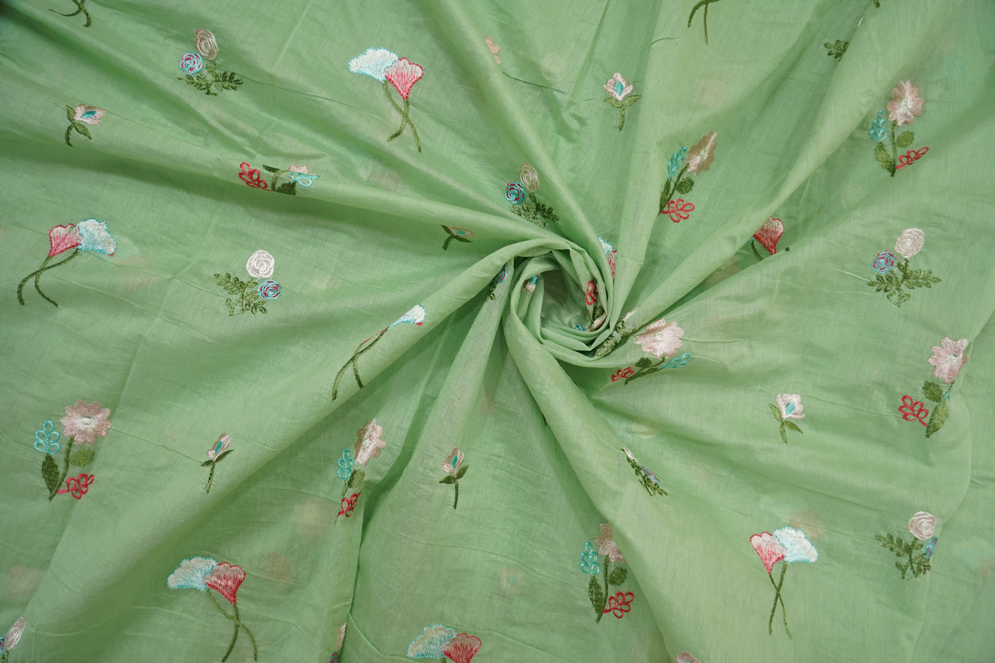 EMBROIDERY MUL COTTON - Pastel Green