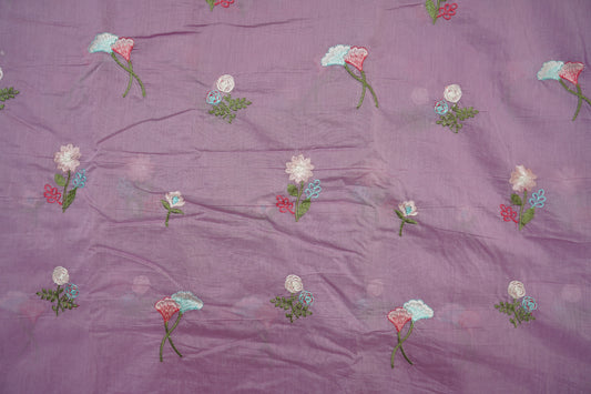 EMBROIDERY MUL COTTON - Mauve Charm
