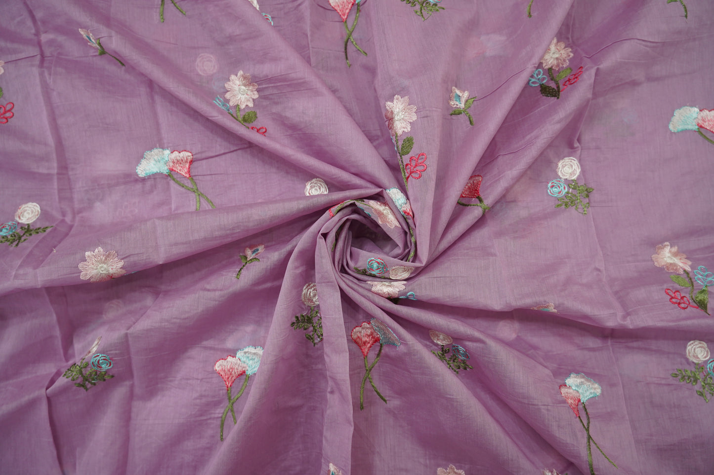 EMBROIDERY MUL COTTON - Mauve Charm
