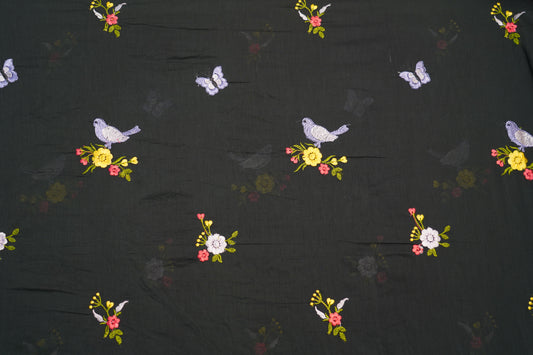 EMBROIDERY MUL COTTON -Classic Black