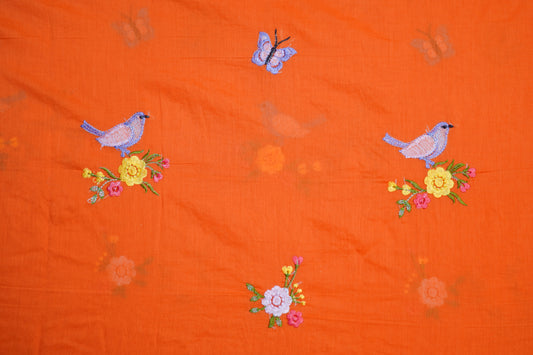 EMBROIDERY MUL COTTON - Bright Orange