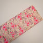 POLY COTTON SEQ - Cream Pink Floral Digital Printed Fabric
