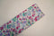 POLY COTTON - White Base with Pink, Purple & Green Floral Pattern