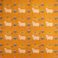 cotton print -Mustard Lotus Pichwai Cow