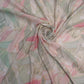 BSY SILK FABRIC WITH FOIL - Soft Mint Green base
