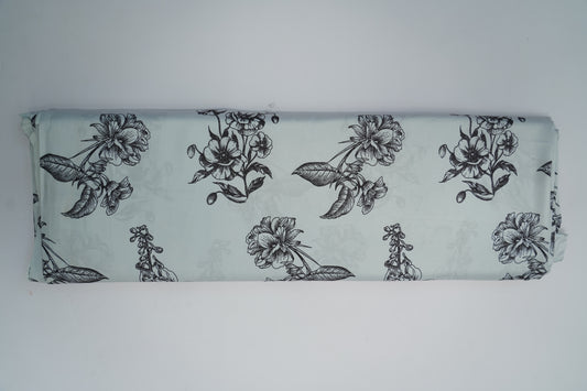 HEAVY SATIN GEORGETTE - LITE SOFT GRAY