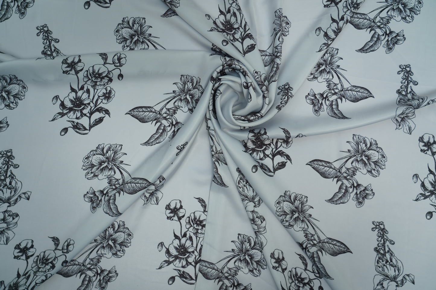 HEAVY SATIN GEORGETTE - LITE SOFT GRAY