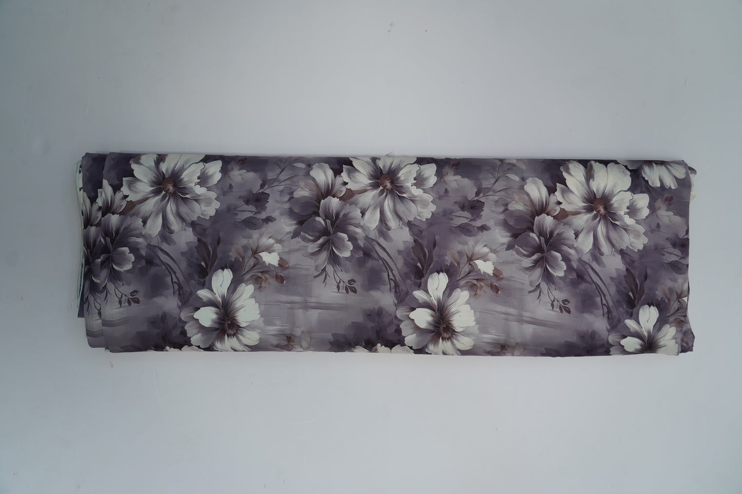 HEAVY SATIN GEORGETTE - Smoky Lavender base