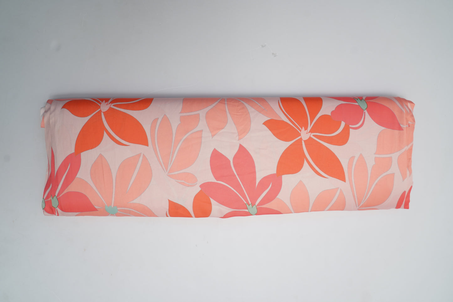 HEAVY SATIN GEORGETTE - Soft Peach-Pink base