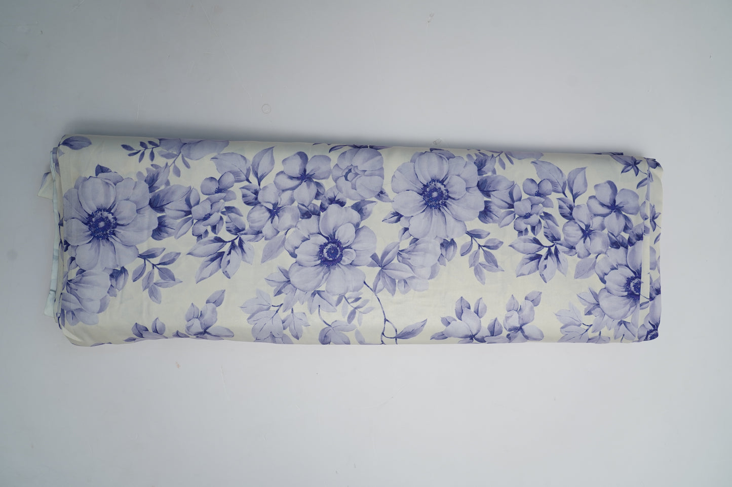 HEAVY SATIN GEORGETTE - Soft Ivory/Cream base