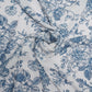 FIONA DIGITAL - White Base with Indigo Blue Floral Print
