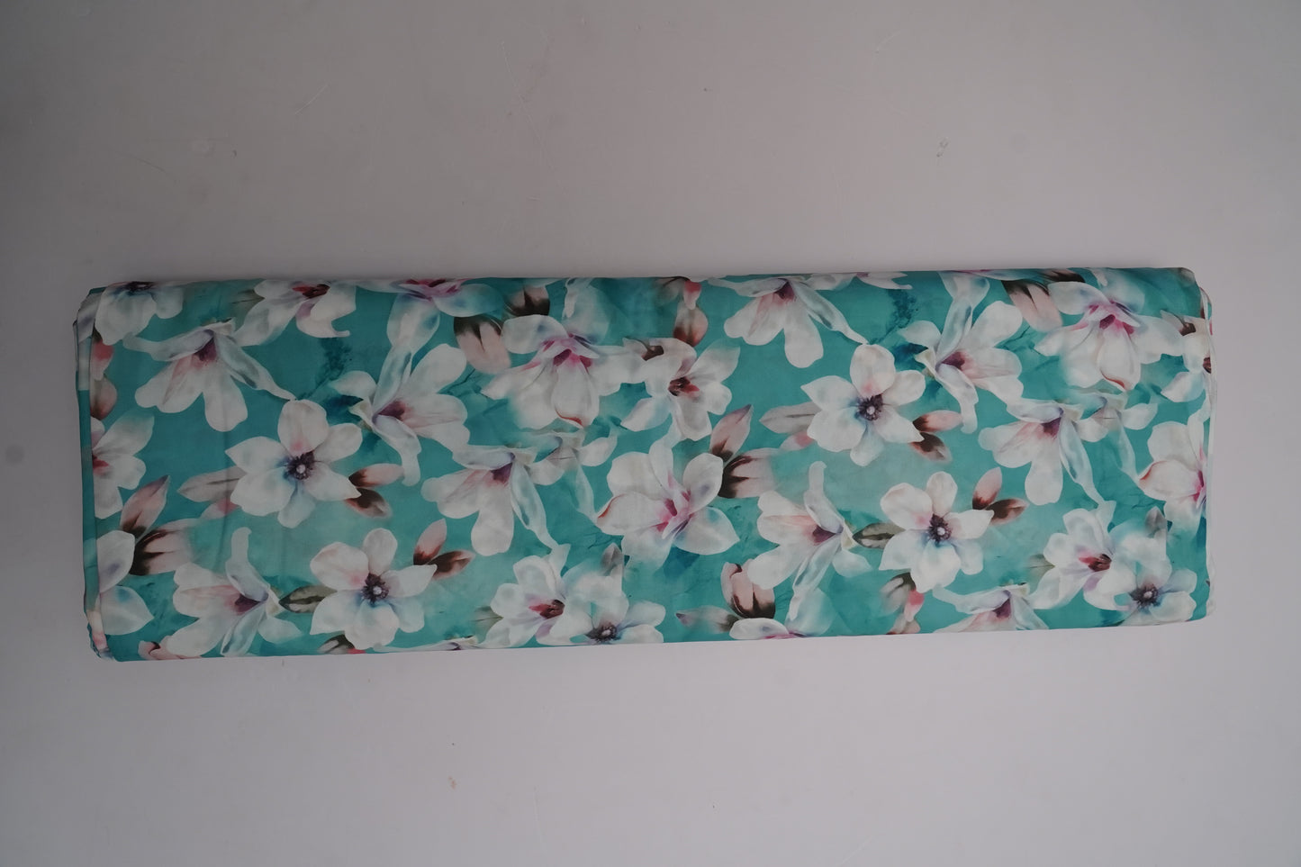 FIONA DIGITAL - Mint teal base with soft white florals