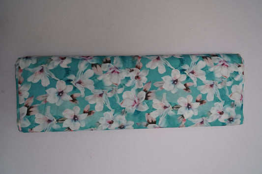 FIONA DIGITAL - Mint teal base with soft white florals