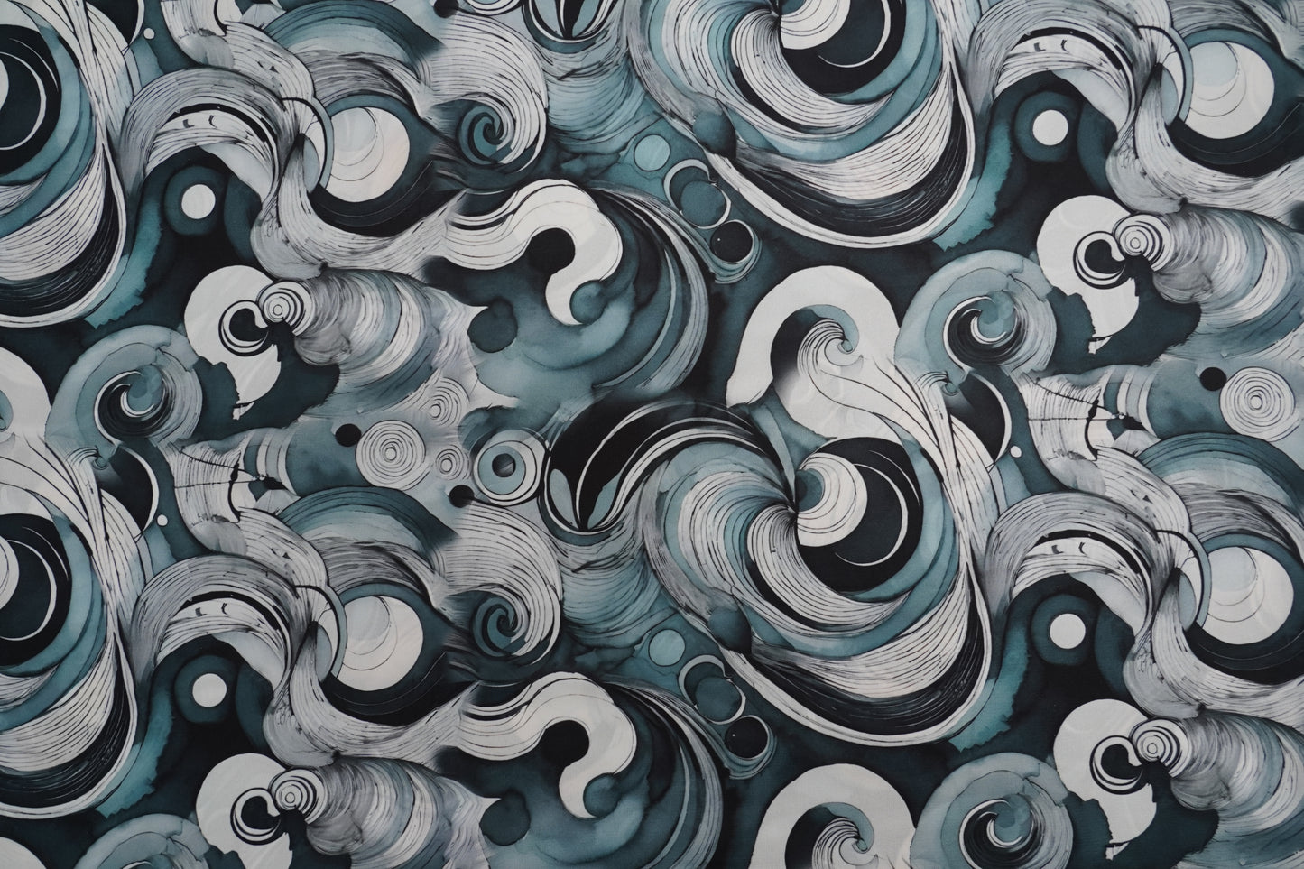 FIONA DIGITAL - Dark teal green, charcoal black