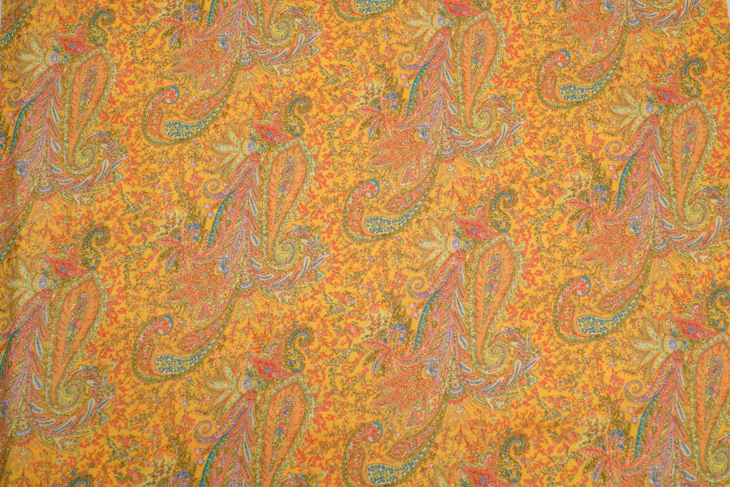 FIONA DIGITAL - Lite yellow base with multicolor paisley