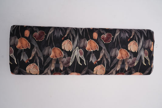 COTTON CAMBRIC WITH FOIL - Black base