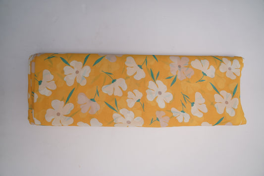 DIGITAL GEORGETTE - Lite Sunflower Yellow