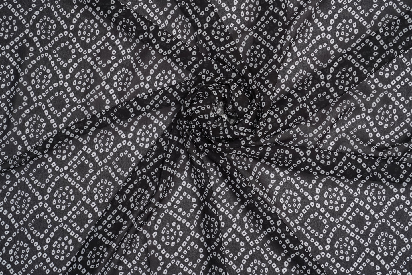 DIGITAL GEORGETTE -BLACK & WHITE