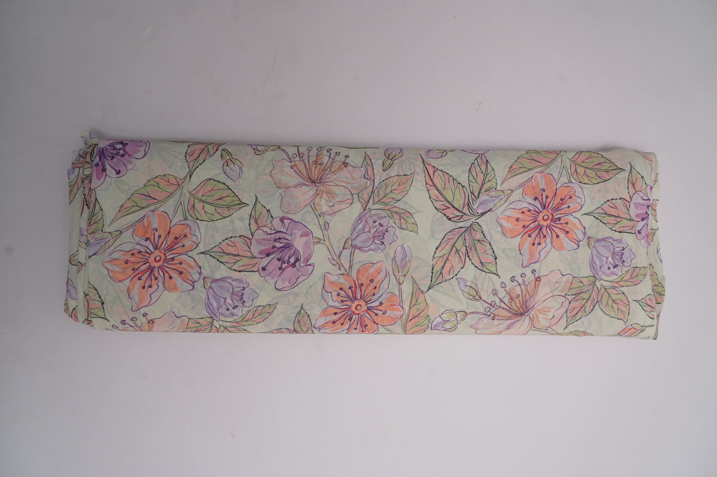 DIGITAL GEORGETTE - Cream base