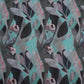DIGITAL GEORGETTE - Sea-green base with deep teal