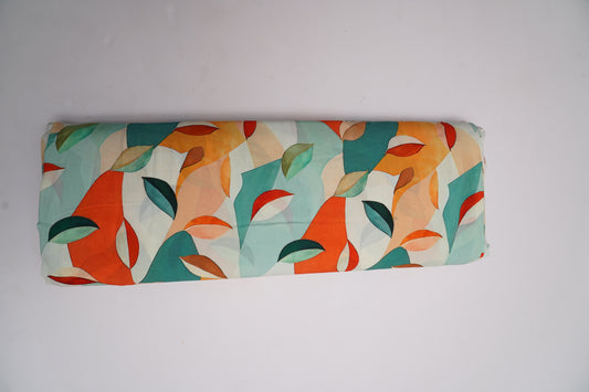 DIGITAL GEORGETTE - Teal green