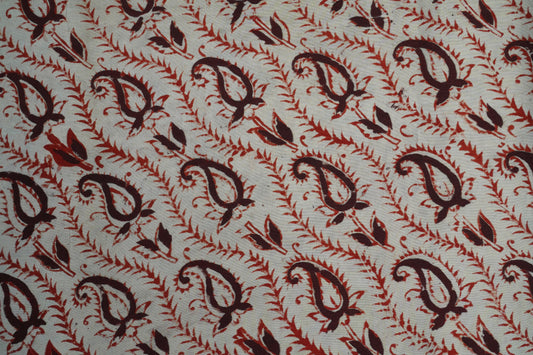 KALAMKARI SILK - Soft beige base