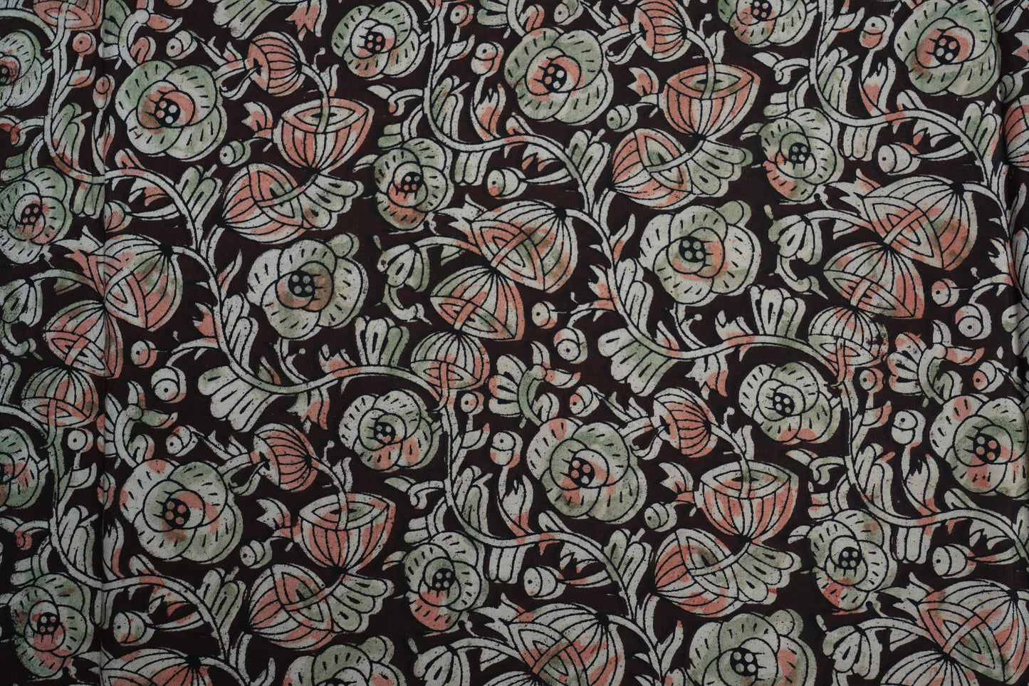 KALAMKARI SILK - Maroon base