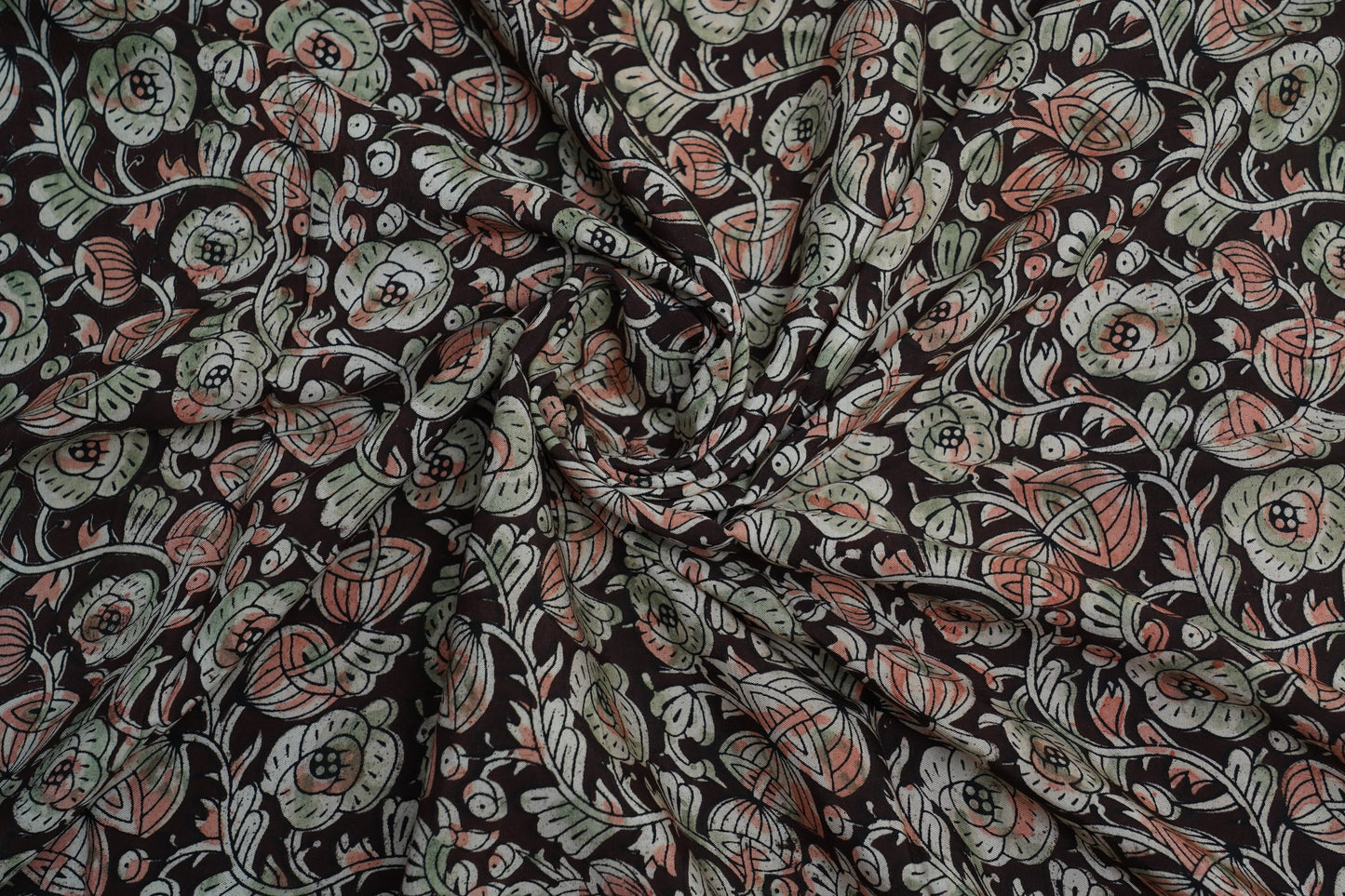 KALAMKARI SILK - Maroon base