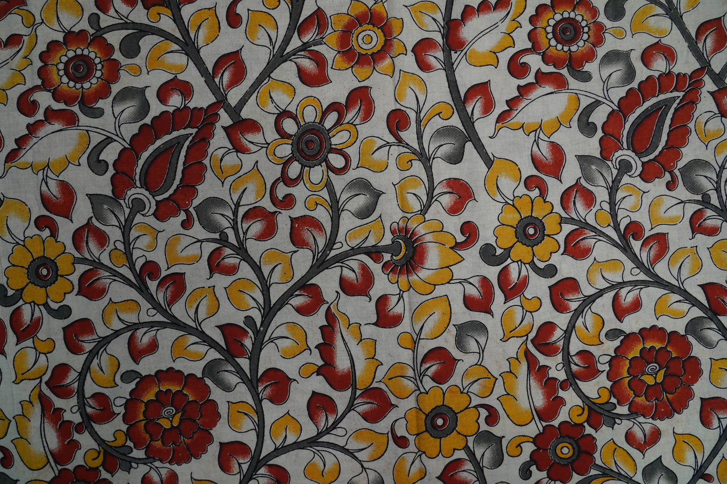 KALAMKARI COTTON - Off-white base