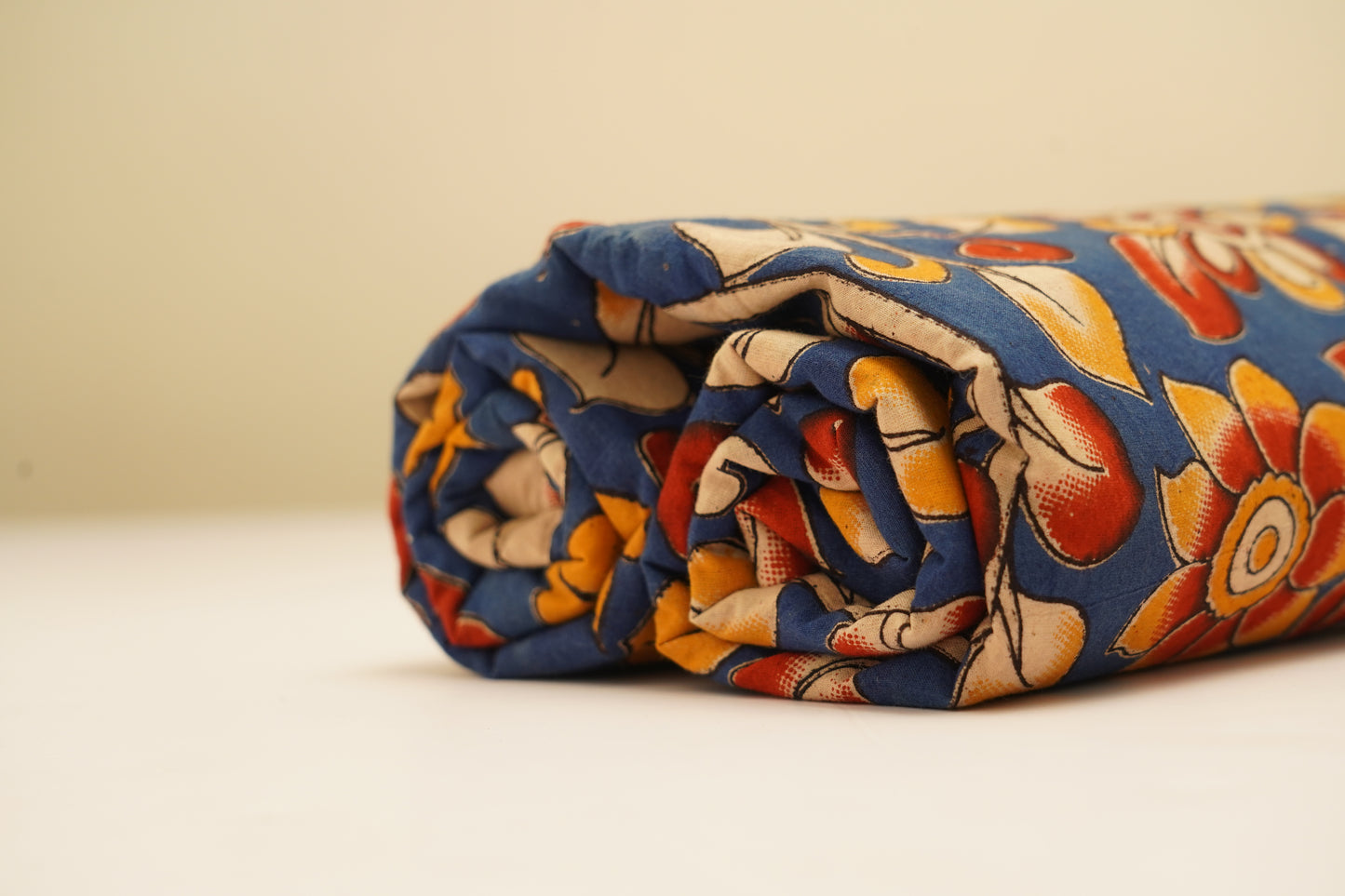 KALAMKARI COTTON - Royal blue base