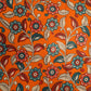 KALAMKARI COTTON - Bright orange base