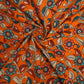 KALAMKARI COTTON - Bright orange base