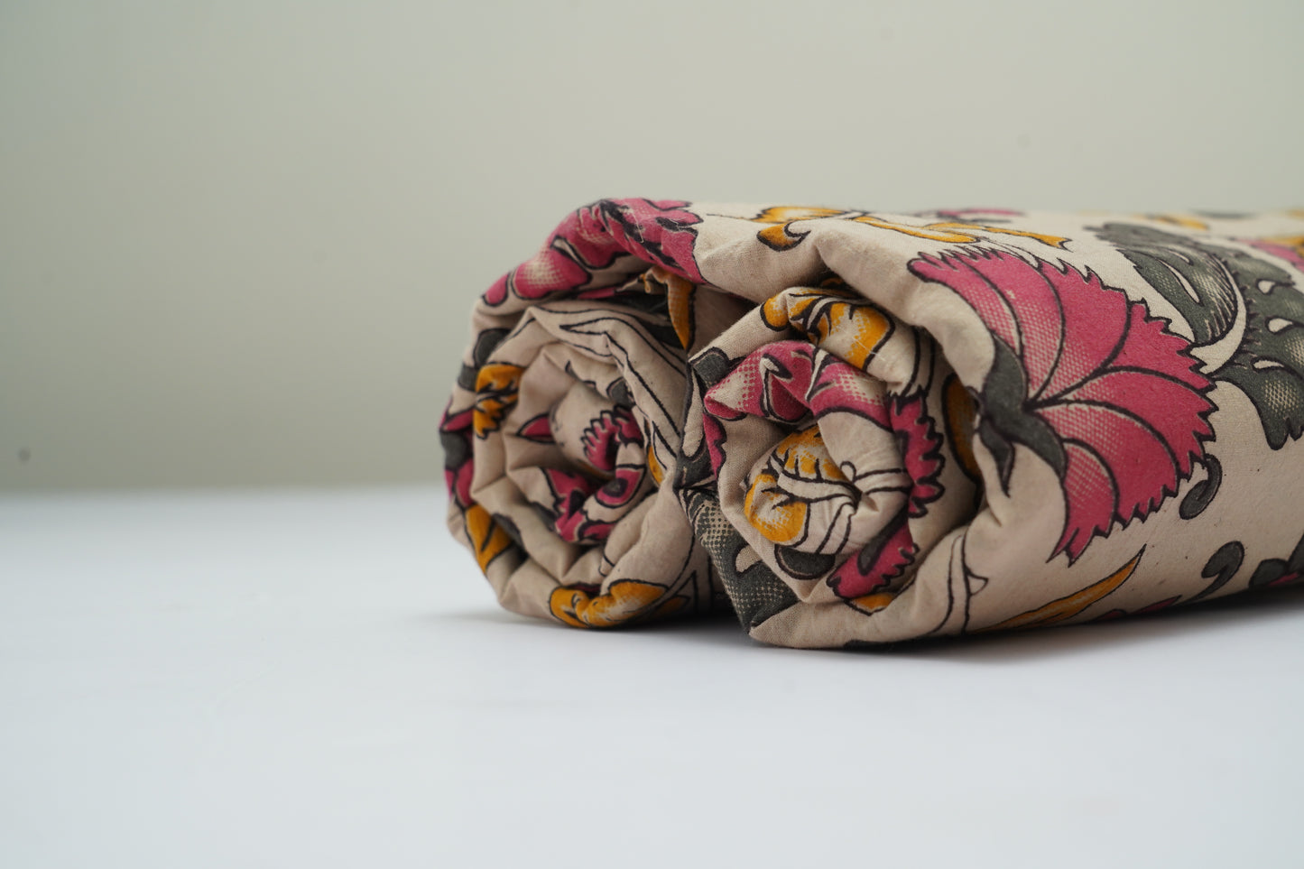 KALAMKARI COTTON - Off-white base