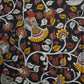 KALAMKARI COTTON - Jet black base