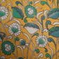 KALAMKARI COTTON - Warm mustard yellow base