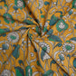 KALAMKARI COTTON - Warm mustard yellow base