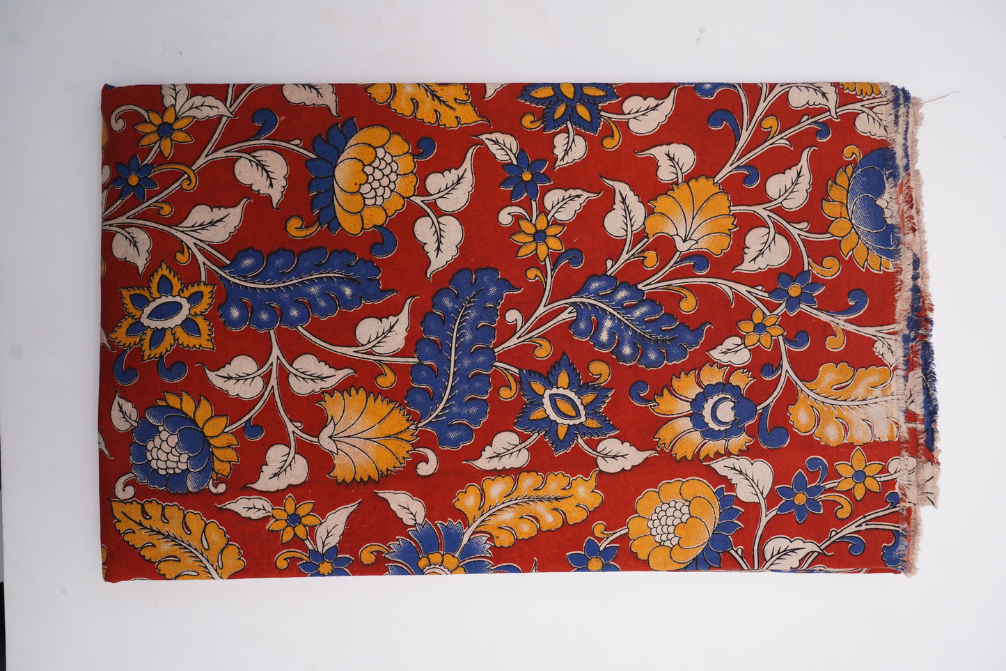 KALAMKARI COTTON - Rust red base